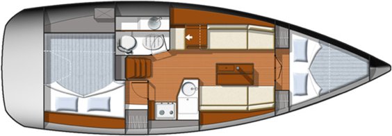 sun-odyssey-33i-layout